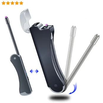 Can Fold Rotate Plasma Lighter For BBQ or Gas stoves USB charging Arc Windproof flameless Electronic lighter Cigarette Lighter
Can Fold Rotate Plasma Lighter For BBQ or Gas stoves USB charging Arc Windproof flameless Electronic lighter Cigarette Lighter