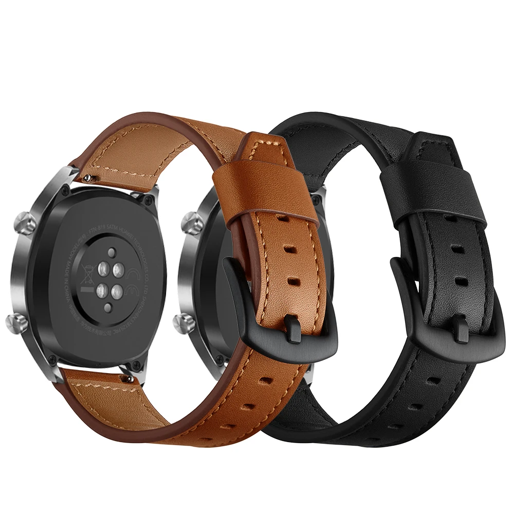 2 Colors Genuine Leather Watchband For Huawei GT 22mm Black Brown Men's Casual Replacement Bracelet Wrist Strap Sport Watch Band
2 Colors Genuine Leather Watchband For Huawei GT 22mm Black Brown Men's Casual Replacement Bracelet Wrist Strap Sport Watch Band