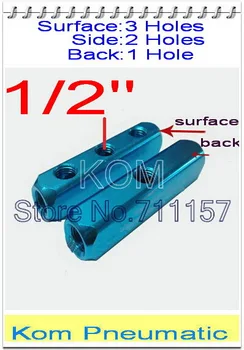 Pneumatic G & PT 1/2 Inch 1/2" 3 Way 6 Position Aluminum Quick Fitting Air Hose Exhaust Multi Connector Manifold Base Socket
Pneumatic G & PT 1/2 Inch 1/2" 3 Way 6 Position Aluminum Quick Fitting Air Hose Exhaust Multi Connector Manifold Base Socket