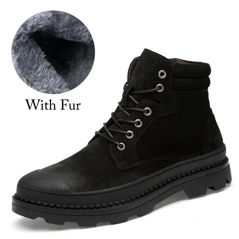New Genuine Suede Leather Men Boots Spring Autumn And Winter Man Shoes Ankle Lace Up Boot Men's Snow Work Shoe Two Styles
New Genuine Suede Leather Men Boots Spring Autumn And Winter Man Shoes Ankle Lace Up Boot Men's Snow Work Shoe Two Styles