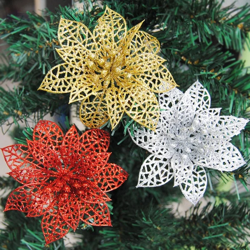 10pcs Artificial Hollow Flowers Beautiful Ornament Hanging on The Christmas Tree Wedding Christmas Valentine/'s Day Decorations 10pcs Artificial Hollow Flowers Beautiful Ornament Hanging on The Christmas Tree Wedding Christmas Valentine/'s Day Decorations