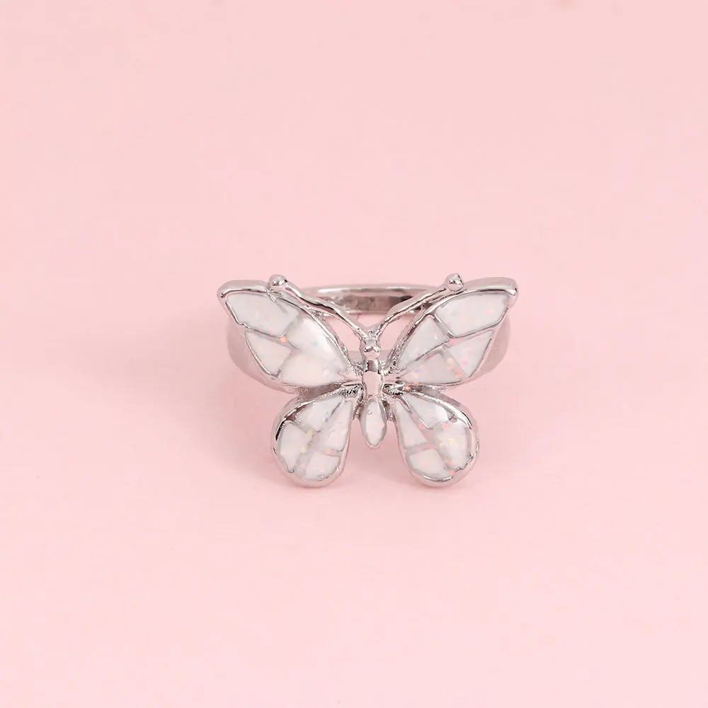 1 Pcs Hot Sale Artificial Opal Butterfly Ring Bride Wedding Fashion Jewelry Dress Accessory Commemorative Gift 7/8
1 Pcs Hot Sale Artificial Opal Butterfly Ring Bride Wedding Fashion Jewelry Dress Accessory Commemorative Gift 7/8