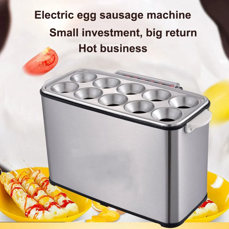 Egg Sausage Machine Commercial Gas Section Snack Equipment Egg Roll Machine 10 Holes Commercial Snack Maker Egg Sausage
Egg Sausage Machine Commercial Gas Section Snack Equipment Egg Roll Machine 10 Holes Commercial Snack Maker Egg Sausage