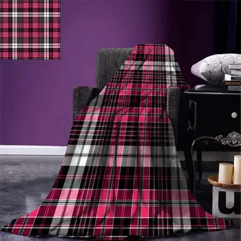 Checkered Throw Blanket Symmetrical Lines and Squares Geometric Old Tartan Inspired Design Print Warm Microfiber
Checkered Throw Blanket Symmetrical Lines and Squares Geometric Old Tartan Inspired Design Print Warm Microfiber