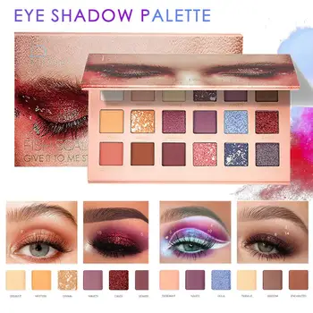 18 Colors Eye Shadow Makeup Palette Waterproof Colorful Nude Glitter Smoky Matte Eye Shadow Shimmy Earth Color Make Up Palette
18 Colors Eye Shadow Makeup Palette Waterproof Colorful Nude Glitter Smoky Matte Eye Shadow Shimmy Earth Color Make Up Palette
