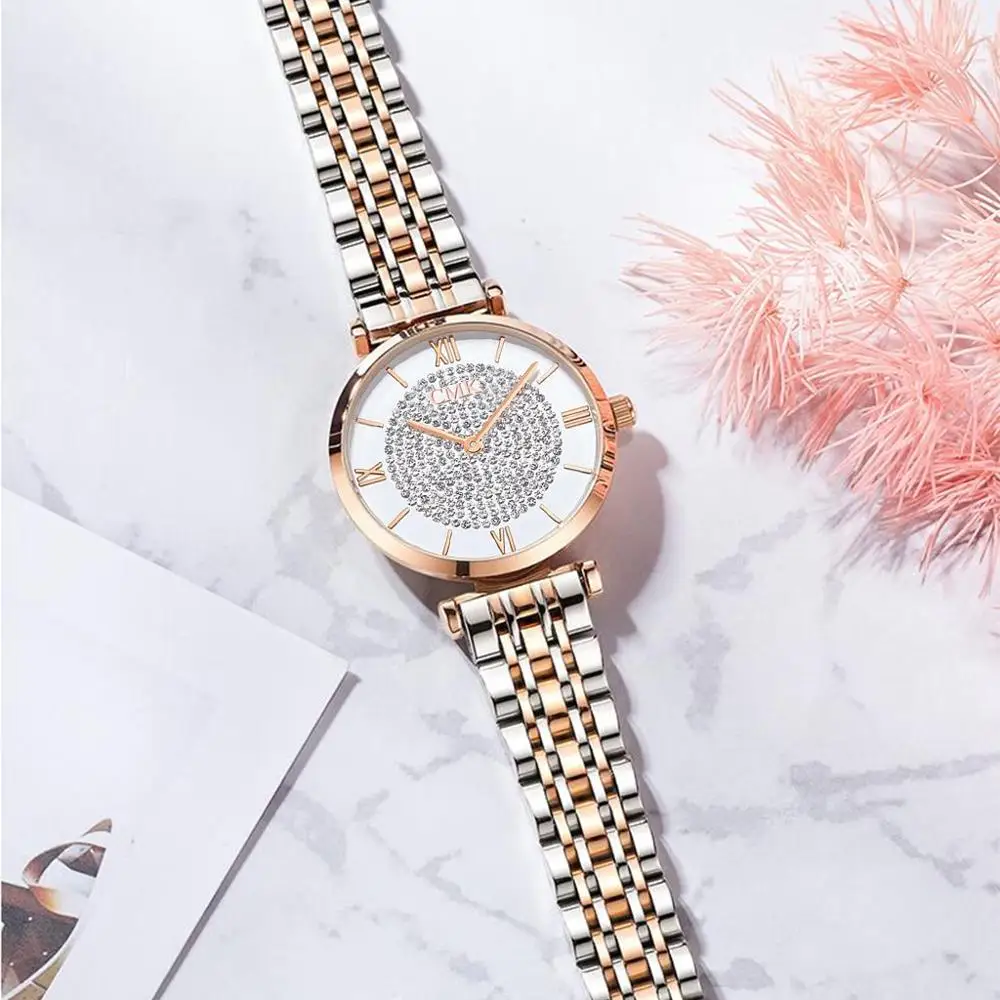 Women Bracelet Watch 2019 Fashion Gypsophila Ladies Quartz Dress Wristwatches Top Brand Luxury Stainless Steel Waterproof Clock
Women Bracelet Watch 2019 Fashion Gypsophila Ladies Quartz Dress Wristwatches Top Brand Luxury Stainless Steel Waterproof Clock