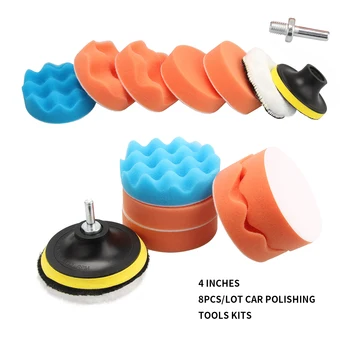 8Pcs 4inch Buffing Pad Auto Car Polishing Pad Kit Buffer + 1PC Drill Adapter Using For Car Polisher Electric Drill Pack
8Pcs 4inch Buffing Pad Auto Car Polishing Pad Kit Buffer + 1PC Drill Adapter Using For Car Polisher Electric Drill Pack