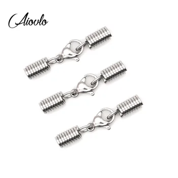 5pcs/lot Stainless Steel Spring Leather Cord Bracelet Necklace Lobster Clasps Hooks Dia 3/4/5mm Connectors for Jewelry Making
5pcs/lot Stainless Steel Spring Leather Cord Bracelet Necklace Lobster Clasps Hooks Dia 3/4/5mm Connectors for Jewelry Making