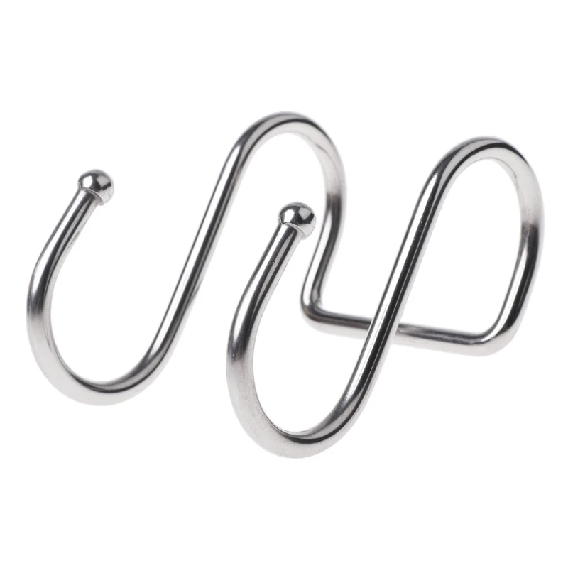 NEW Home Use Stainless Steel Round S Shaped Dual Hanger Hook Kitchen Cabinet Clothes Storage Kitchen Dual Cloth Hanger
NEW Home Use Stainless Steel Round S Shaped Dual Hanger Hook Kitchen Cabinet Clothes Storage Kitchen Dual Cloth Hanger