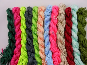 Wholesale 12pcs/lot 1.5mm Macrame Shamballa Bracelet Jewelry Nylon Beading Rattail Braid Cord Chinese Knot String Thread Rope
Wholesale 12pcs/lot 1.5mm Macrame Shamballa Bracelet Jewelry Nylon Beading Rattail Braid Cord Chinese Knot String Thread Rope