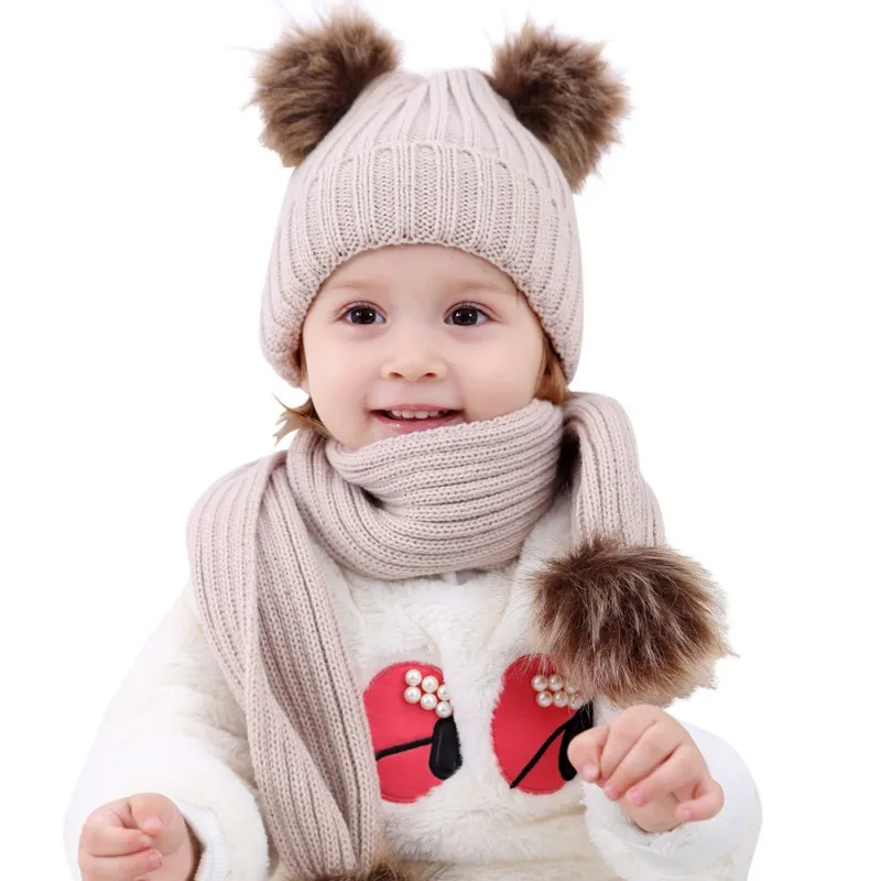 Kids Baby Hat Autumn Girls Boys Winter Warm Gorros Para Bebe faux Fur Pompom Ball Knitted Beanies Cap 0-5 Y
Kids Baby Hat Autumn Girls Boys Winter Warm Gorros Para Bebe faux Fur Pompom Ball Knitted Beanies Cap 0-5 Y