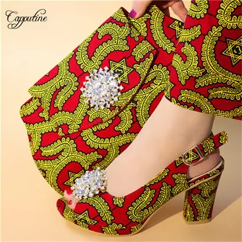 Most fashion party set matching African cotton wax fabric shoes and wax handbag set for lady A5638, heel height 9.3cm
Most fashion party set matching African cotton wax fabric shoes and wax handbag set for lady A5638, heel height 9.3cm