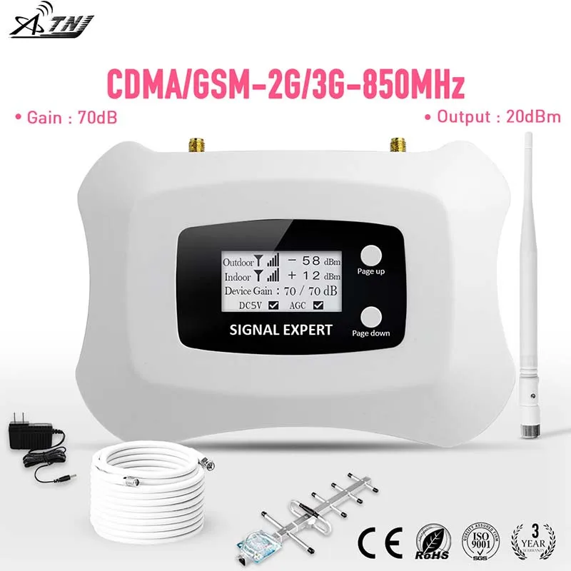HOT Sale!GSM 3G mobile signal booster 850mhz CDMA 2g 3g repeater Yagi cellular amplifier for office home apartments,etc.
HOT Sale!GSM 3G mobile signal booster 850mhz CDMA 2g 3g repeater Yagi cellular amplifier for office home apartments,etc.