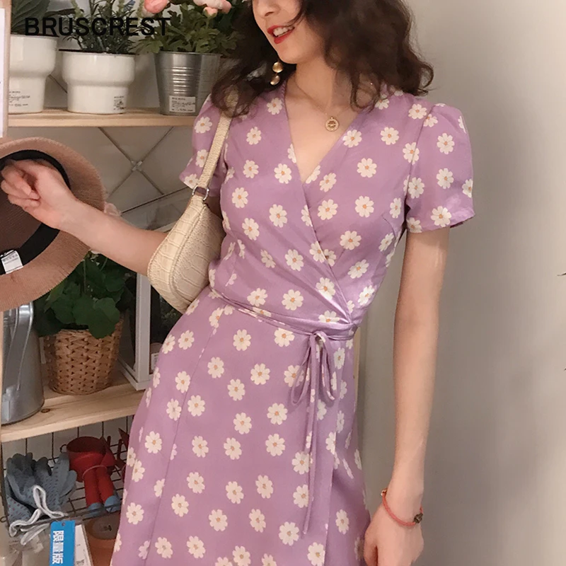 Vintage floral summer dress women beach v neck short sleeve midi wrap dress boho long sexy korean casual party dresses
Vintage floral summer dress women beach v neck short sleeve midi wrap dress boho long sexy korean casual party dresses