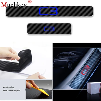 4D Carbon Fiber Vinyl Design Sticker Car Door Sills For Citroen C3 Door Threshold Scuff Plate Door Interior Car Accessories 4Pcs
4D Carbon Fiber Vinyl Design Sticker Car Door Sills For Citroen C3 Door Threshold Scuff Plate Door Interior Car Accessories 4Pcs