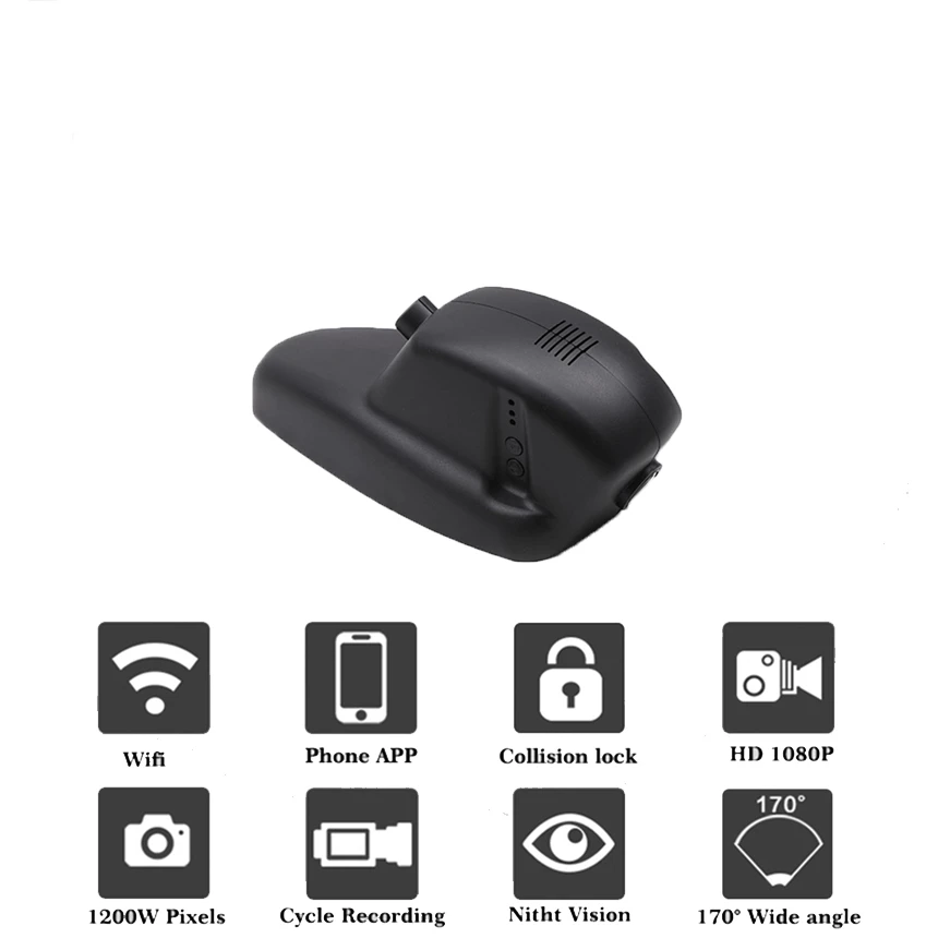 Liislee Car DVR Wifi Video Recorder Dash Cam Camera for Land Rover Freelander 2 HSE TD4 L359 2014 Night Vision APP Control