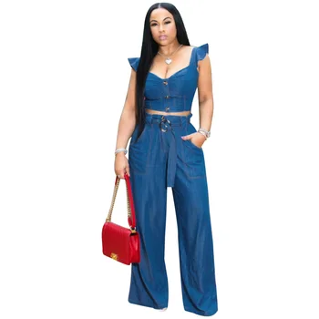 Spring Summer Women Two Piece Set Top and Pants Plus Size Outfits Tracksuit Sweatsuit Outfit Denim Tops and Jeans Sets
Spring Summer Women Two Piece Set Top and Pants Plus Size Outfits Tracksuit Sweatsuit Outfit Denim Tops and Jeans Sets