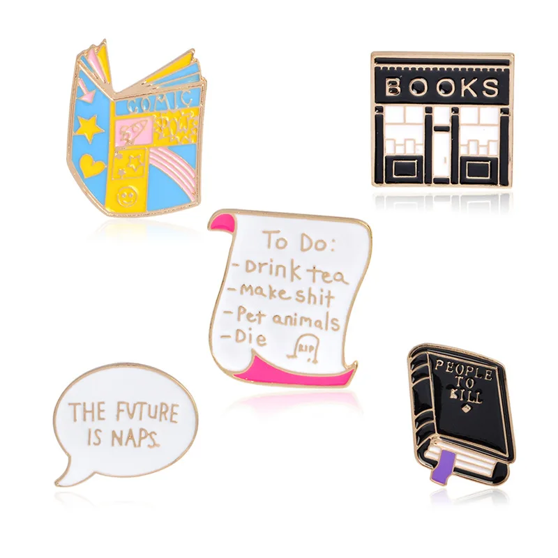 Free Shipping Cute Cartoon Bookstore Scroll Books Enamel Brooches Pins Badge pin Jeans Clothes Badge Fashion Jewelry For Women
Free Shipping Cute Cartoon Bookstore Scroll Books Enamel Brooches Pins Badge pin Jeans Clothes Badge Fashion Jewelry For Women