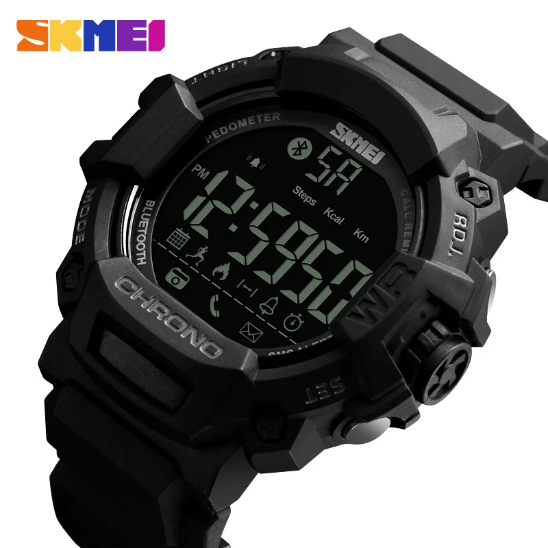 SKMEI Sport Smart Fashion Watch Waterproof Digital Mens Watches Outdoor Calories Bluetooth Wristwatches Relogio Masculino XFCS
SKMEI Sport Smart Fashion Watch Waterproof Digital Mens Watches Outdoor Calories Bluetooth Wristwatches Relogio Masculino XFCS