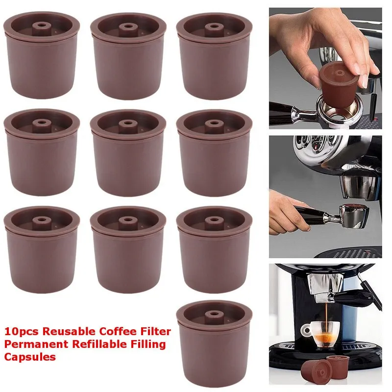 4pcs 10pcs Reusable Coffee Filter Basket Compatible ILLY Eco-friendly Refillable Kitchen Dining Bar Coffee Capsule Filter 
4pcs 10pcs Reusable Coffee Filter Basket Compatible ILLY Eco-friendly Refillable Kitchen Dining Bar Coffee Capsule Filter