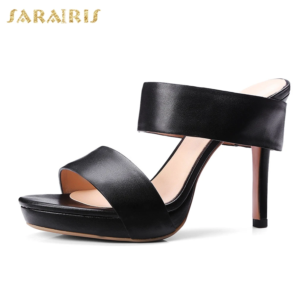 Sarairis Genuine Leather Women Shoes Elegant Party Summer Sandals High Heels Shoes Woman
Sarairis Genuine Leather Women Shoes Elegant Party Summer Sandals High Heels Shoes Woman