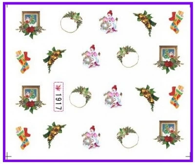 6 PACK/ LOT GLITTER WATER DECAL NAIL ART NAIL STICKER Xmas Christmas ANGEL GODSON SY1917-1922
6 PACK/ LOT GLITTER WATER DECAL NAIL ART NAIL STICKER Xmas Christmas ANGEL GODSON SY1917-1922