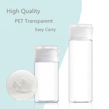 30Pcs Portable Small PET Refillable Transparent Bottle With Flip Lid for Cosmetic Travel Plastic PET Bottles jars 30ml 50ml
30Pcs Portable Small PET Refillable Transparent Bottle With Flip Lid for Cosmetic Travel Plastic PET Bottles jars 30ml 50ml
