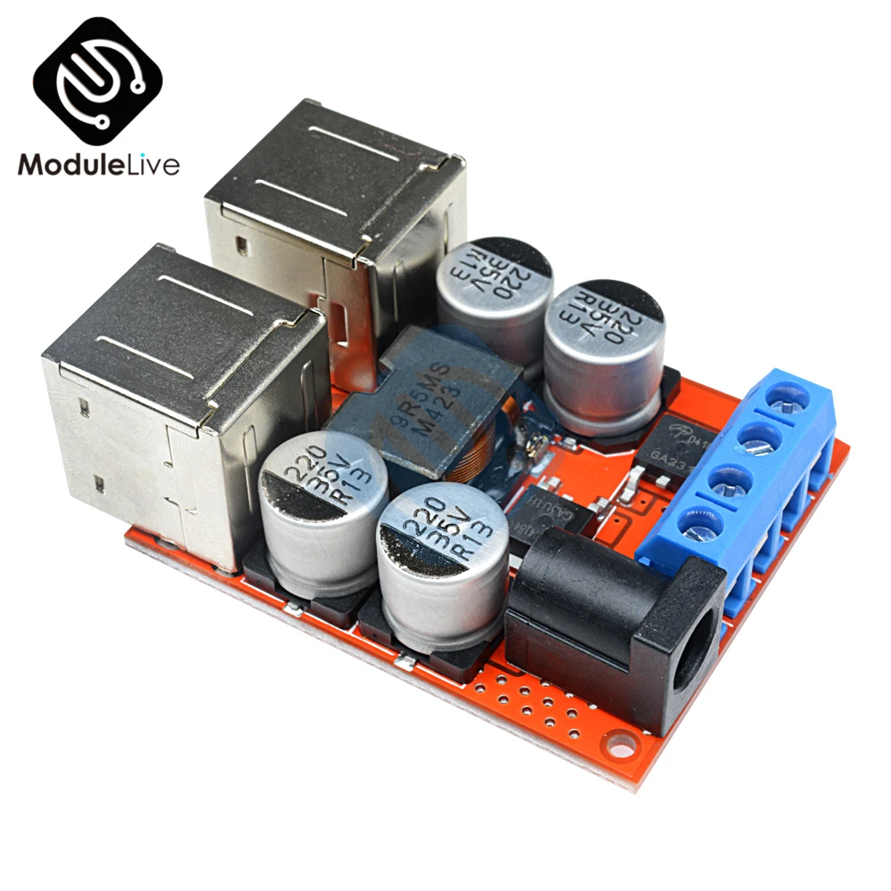DC-DC Auto Charging Board 8V-35V 5V 8A Car Power Supply Step Down Buck Converter Module 4 Port USB Output mobile Charger
DC-DC Auto Charging Board 8V-35V 5V 8A Car Power Supply Step Down Buck Converter Module 4 Port USB Output mobile Charger