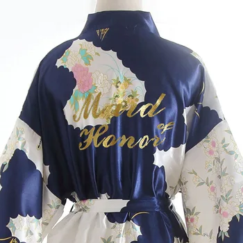 Charming Women Robe Gown Letter "Maid of Honor" Bride Bridesmaid Robe New Print Female Sleepwear Sexy Wedding Dressing Gown
Charming Women Robe Gown Letter "Maid of Honor" Bride Bridesmaid Robe New Print Female Sleepwear Sexy Wedding Dressing Gown