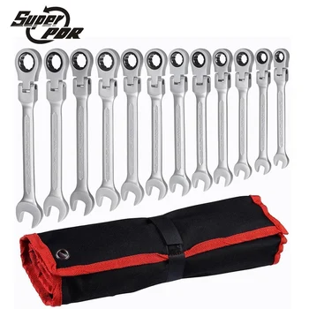PDR Multifunction Flexible Head Ratchet Wrench Combination Professional Universal Wrench for Car Repair Tools 12 pcs
PDR Multifunction Flexible Head Ratchet Wrench Combination Professional Universal Wrench for Car Repair Tools 12 pcs