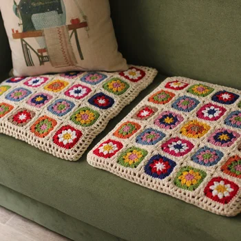 Handmade South Korean TV square thick sofa mat Tea Ceremony Hand hooked fashion crochet blanket cushion felt pastoral style
Handmade South Korean TV square thick sofa mat Tea Ceremony Hand hooked fashion crochet blanket cushion felt pastoral style