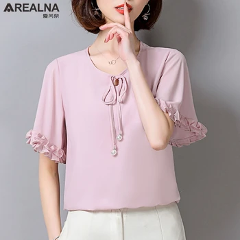 Blusas Summer Chiffon Women Blouse Shirt 2020 New Kimono Thin Short Sleeve Ruffle Tops Ladies Plus Size 5XL Shirts Chemise Femme
Blusas Summer Chiffon Women Blouse Shirt 2020 New Kimono Thin Short Sleeve Ruffle Tops Ladies Plus Size 5XL Shirts Chemise Femme