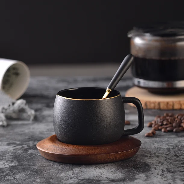 Creative Nordic Style Ceramic Coarse Pottery Espresso Coffee Mug With Saucer Spoon Kit Drinkware Simple Afternoon Tea Set LFB850
Creative Nordic Style Ceramic Coarse Pottery Espresso Coffee Mug With Saucer Spoon Kit Drinkware Simple Afternoon Tea Set LFB850