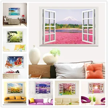 % 3D Window Scenery Landscape flower Wall Sticker Home Decor Decals bedroom Mural Waterproof Art Wall Paper Poster Christmas
% 3D Window Scenery Landscape flower Wall Sticker Home Decor Decals bedroom Mural Waterproof Art Wall Paper Poster Christmas