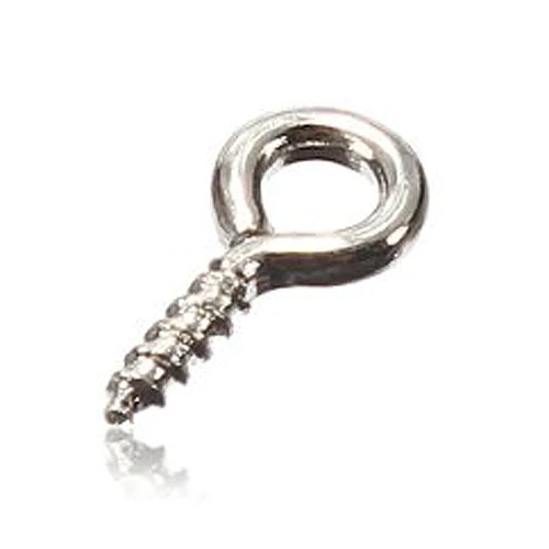 JFBL 100pcs Small Tiny Mini Eye Pins Eyepins Hooks Eyelets Screw Threaded silver/gold/copper 8x3.5mm for jewelry
JFBL 100pcs Small Tiny Mini Eye Pins Eyepins Hooks Eyelets Screw Threaded silver/gold/copper 8x3.5mm for jewelry