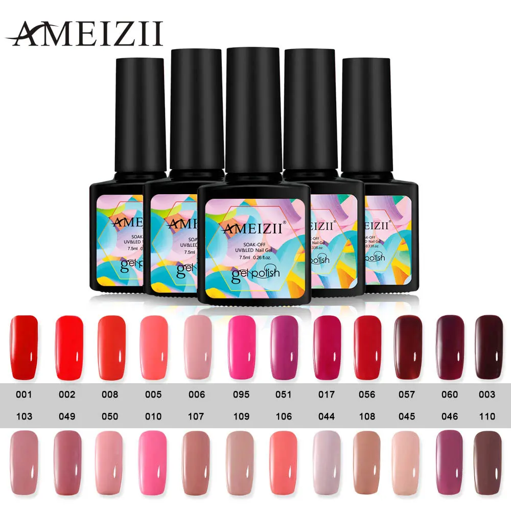 AMEIZII UV Nail Gel Gray Red Pink Gel Nail Polish Soak Off Top Base Coat Gel Nail Primer Varnish Lacquer Manicure of 24 Colors
AMEIZII UV Nail Gel Gray Red Pink Gel Nail Polish Soak Off Top Base Coat Gel Nail Primer Varnish Lacquer Manicure of 24 Colors