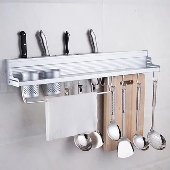 Behogar Kitchen Aluminum Pantry Cookware Spice Dinnerware Kitchenware Shelf Storage Utensils Cutlery Rack Organizer with Hooks
Behogar Kitchen Aluminum Pantry Cookware Spice Dinnerware Kitchenware Shelf Storage Utensils Cutlery Rack Organizer with Hooks