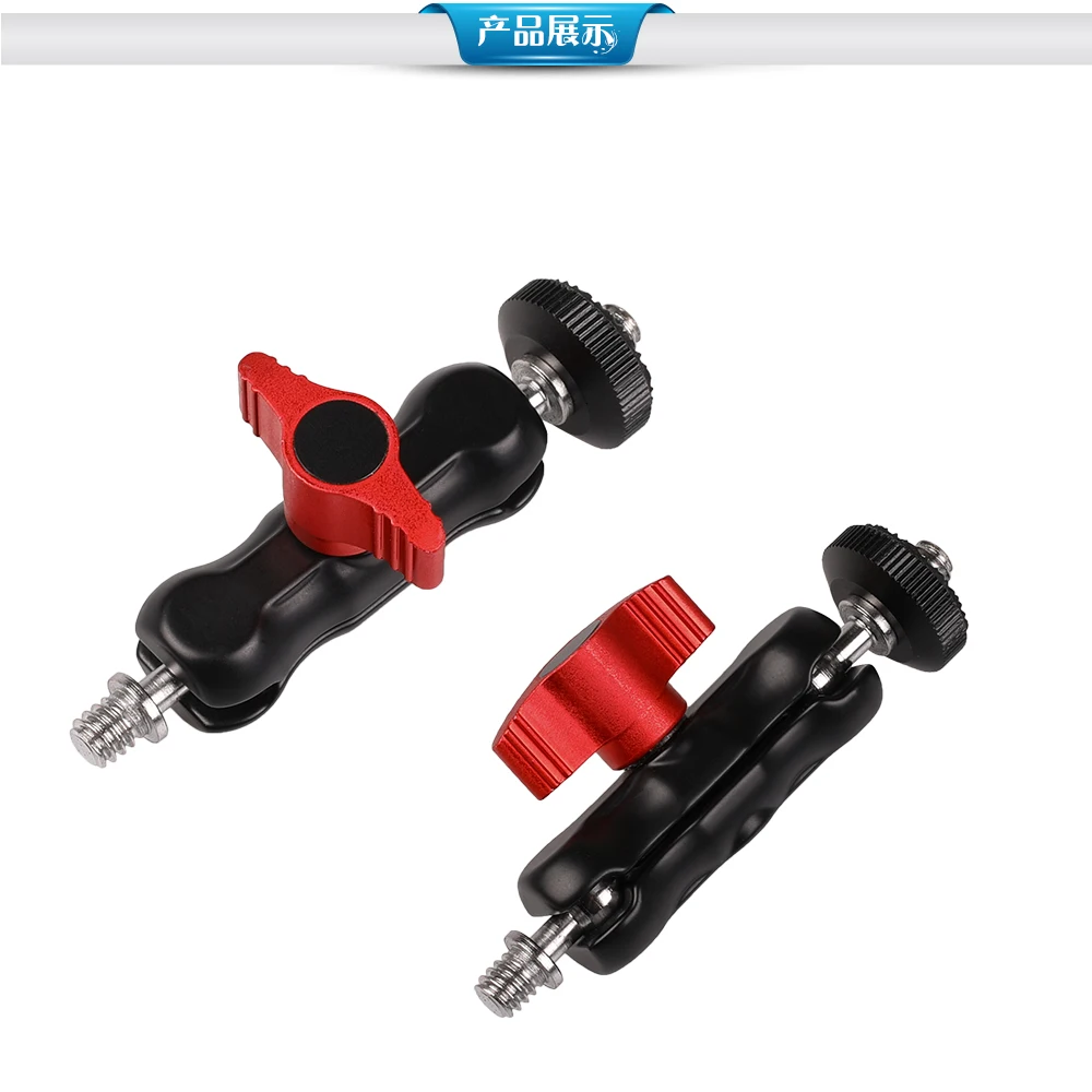 Kaliou S size 1/4"-20 Thread Ball Head Clamp Ball Mount Clamp Magic Arm Super Clamp for Monitor Slider Dolly Video Light
Kaliou S size 1/4"-20 Thread Ball Head Clamp Ball Mount Clamp Magic Arm Super Clamp for Monitor Slider Dolly Video Light