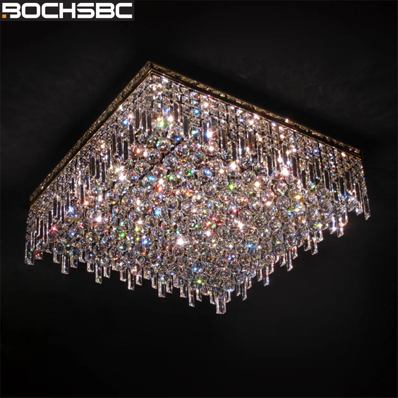 BOCHSBC K9 Crystal Square Crystal Ceiling Chandeliers for Living Room Bedroom Hotel Villa LED Hanging Lamp Lighting Fixtures
BOCHSBC K9 Crystal Square Crystal Ceiling Chandeliers for Living Room Bedroom Hotel Villa LED Hanging Lamp Lighting Fixtures
