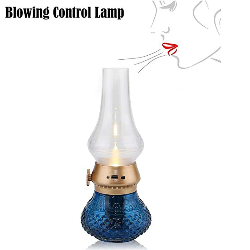 LED Kerosene Lamp Night light Retro Blowing Control Lights USB Rechargeable Flameless Candle Lantern with Dimmer Control Key
LED Kerosene Lamp Night light Retro Blowing Control Lights USB Rechargeable Flameless Candle Lantern with Dimmer Control Key