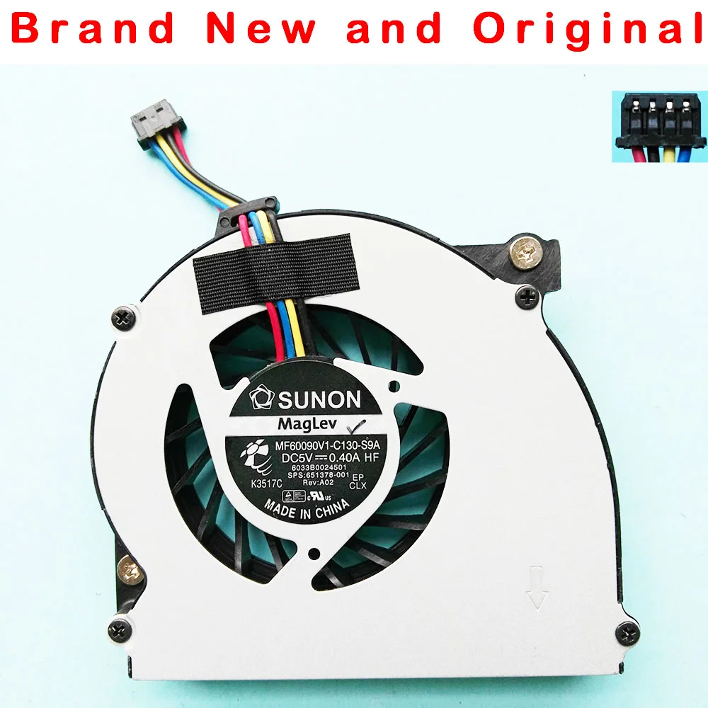 New cpu cooling fan for HP EliteBook 2560 2570 2560p 2570p cpu fan cooler MF60090V1-C130-S9A 651378-001 FA5T 6033B0024501
New cpu cooling fan for HP EliteBook 2560 2570 2560p 2570p cpu fan cooler MF60090V1-C130-S9A 651378-001 FA5T 6033B0024501