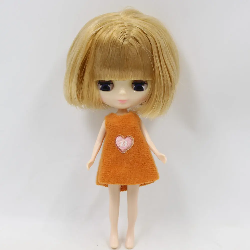 Nude Blyth Doll Mini Blyth Brown Bob hair 10cm height Suitable For DIY Change Toy Factory Blyth
Nude Blyth Doll Mini Blyth Brown Bob hair 10cm height Suitable For DIY Change Toy Factory Blyth