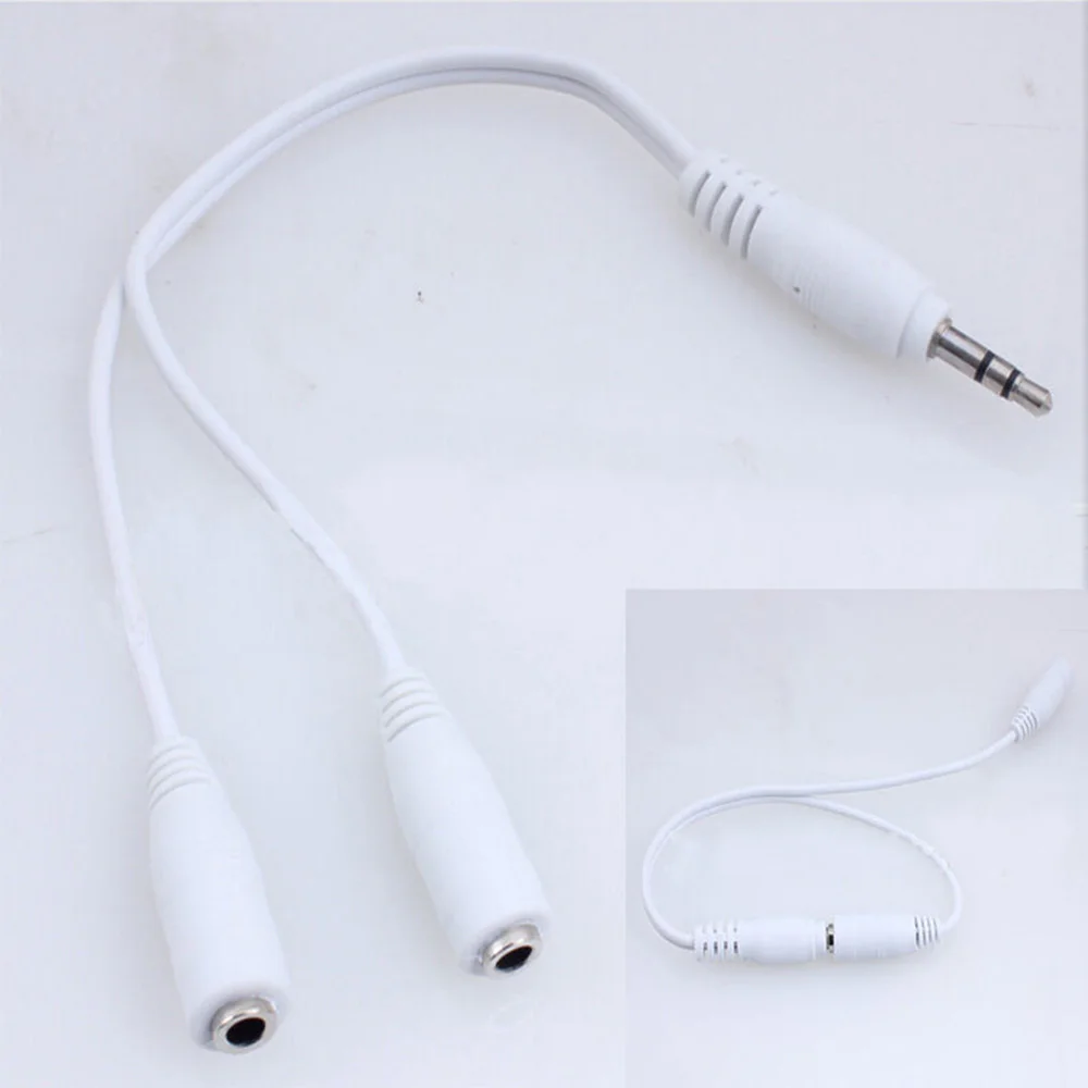 New Stylish Stereo Male Plug To Two 3.5 mm Female Jack Earphone Cable Adapter Headphone Spllitter
New Stylish Stereo Male Plug To Two 3.5 mm Female Jack Earphone Cable Adapter Headphone Spllitter
