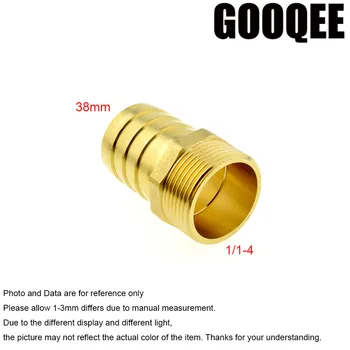 2PCS 38mm Hose Barb Tail To 1-1/4"PT BSP Male Thread Straight Barbed Brass Connector Joint Copper Pipe Fitting Coupler Adapter
2PCS 38mm Hose Barb Tail To 1-1/4"PT BSP Male Thread Straight Barbed Brass Connector Joint Copper Pipe Fitting Coupler Adapter