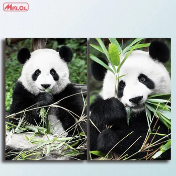 Fashion 2pcs/set Giant-Panda oil Painting Home Decor On Canvas Modern Wall Art Canvas Print Poster Canvas Painting No frame
Fashion 2pcs/set Giant-Panda oil Painting Home Decor On Canvas Modern Wall Art Canvas Print Poster Canvas Painting No frame