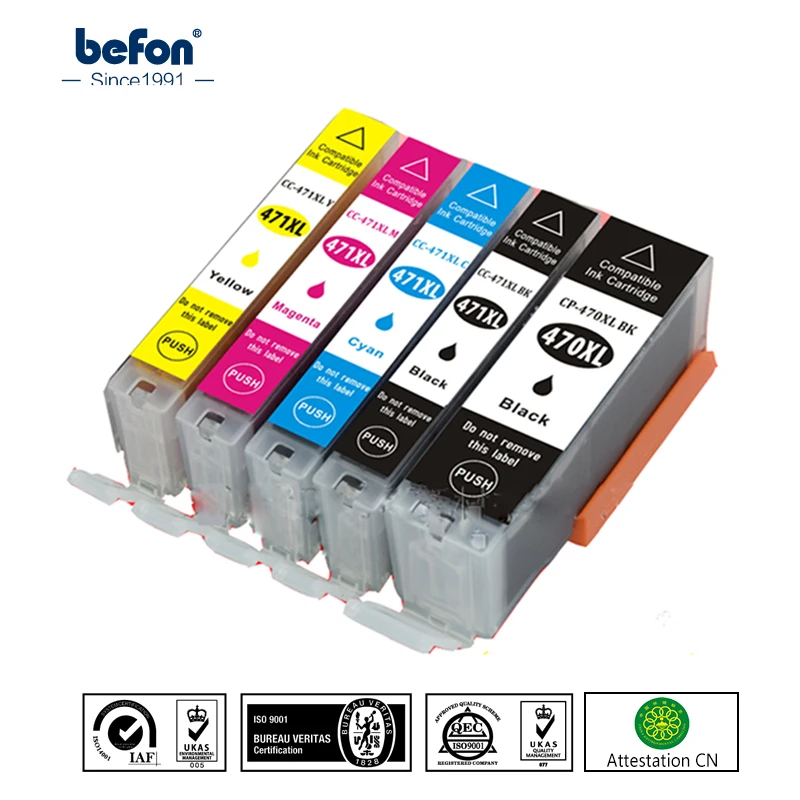 Сменный чернильный картридж befon для принтера Canon 470 471 Φ PGI470 CLI471For PIXMA MG7740 6840 5740 TS6040 MG9040
Сменный чернильный картридж befon для принтера Canon 470 471 Φ PGI470 CLI471For PIXMA MG7740 6840 5740 TS6040 MG9040