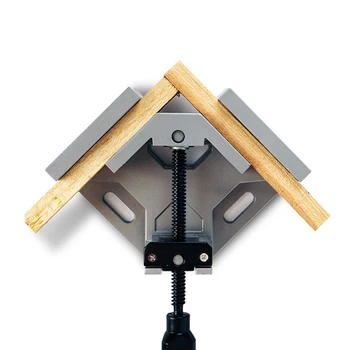 Aluminum Single/Double Handle 90 Degree Right Angle Clamp Woodworking Frame Clip Right Angle Folder Tool Right Angle Clamp
Aluminum Single/Double Handle 90 Degree Right Angle Clamp Woodworking Frame Clip Right Angle Folder Tool Right Angle Clamp