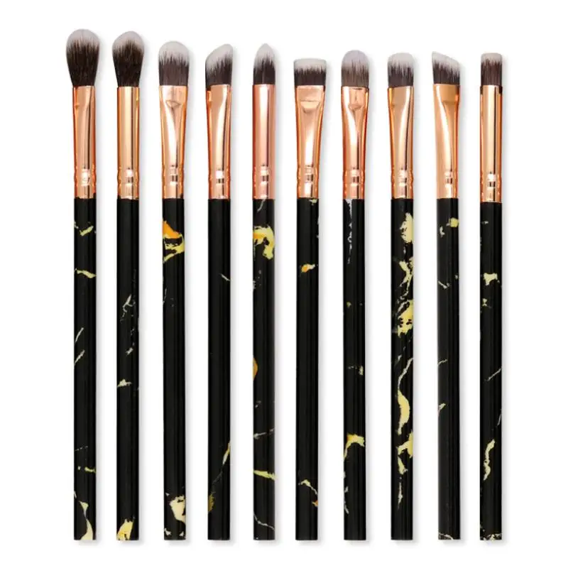10pcs Makeup Brushes Eyebrow Eyeshadow Black Marbling Lip Shadow Eye Part Professional Makeup Brush Set
10pcs Makeup Brushes Eyebrow Eyeshadow Black Marbling Lip Shadow Eye Part Professional Makeup Brush Set