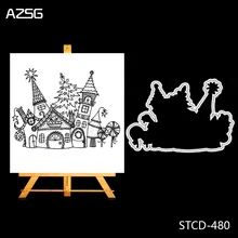AZSG Fairytale Castle Metal Cutting Dies and Clear Stamp Set for DIY Scrapbooking Photo Album Decoretive Embossing Stencial
AZSG Fairytale Castle Metal Cutting Dies and Clear Stamp Set for DIY Scrapbooking Photo Album Decoretive Embossing Stencial