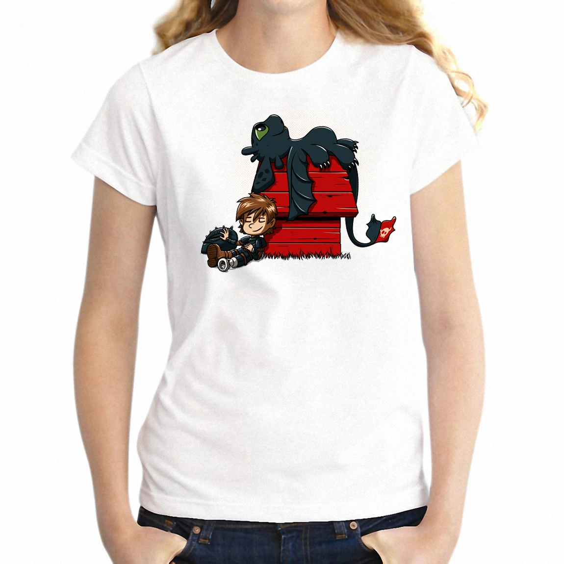 New Women's T-shirt Toothless and Hiccup Lovely Cute Girl's short sleeve o-neck tshirt Harajuku Streetwear tees tops
New Women's T-shirt Toothless and Hiccup Lovely Cute Girl's short sleeve o-neck tshirt Harajuku Streetwear tees tops